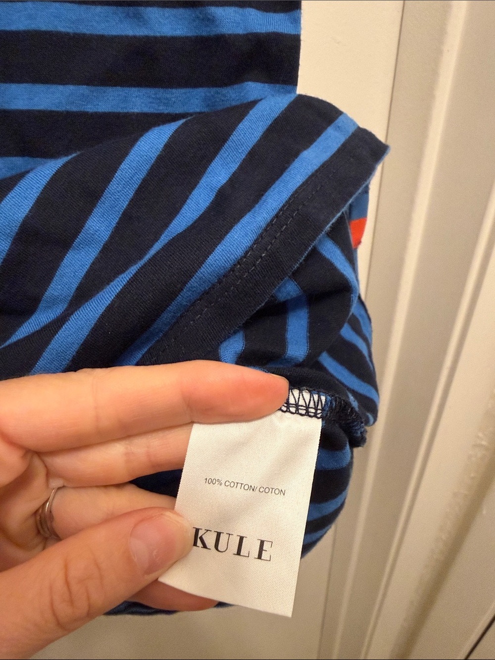 KULE striped modern long sleeve top - Picture 3 of 4